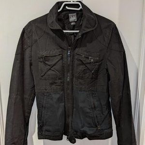 A|X Black Cotton Denim Jacket | Small